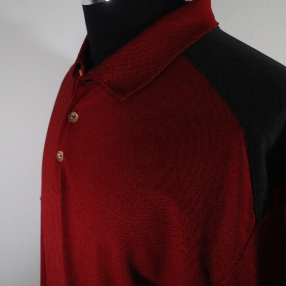 Nike Golf Polo Shirt Mens XL Fit‎ Dry Performance Red Short Sleeve